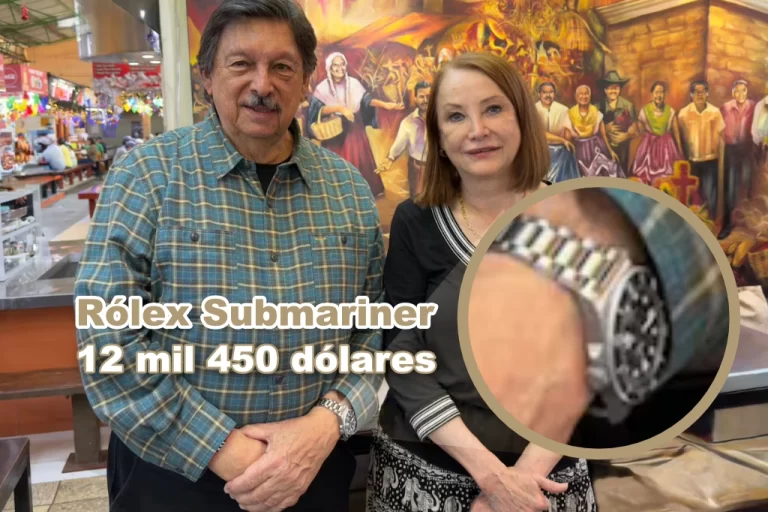 Napoleón Gomez Urrutia presume Rólex Submariner